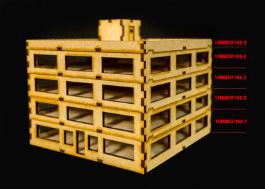 15mm Modular Skyscraper - Middle Floor - 15MMDF169-2 (Online Order Only)