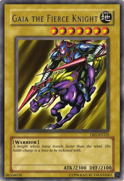 Gaia The Fierce Knight [DB1-EN103] Rare (ONLINE ORDER ONLY)