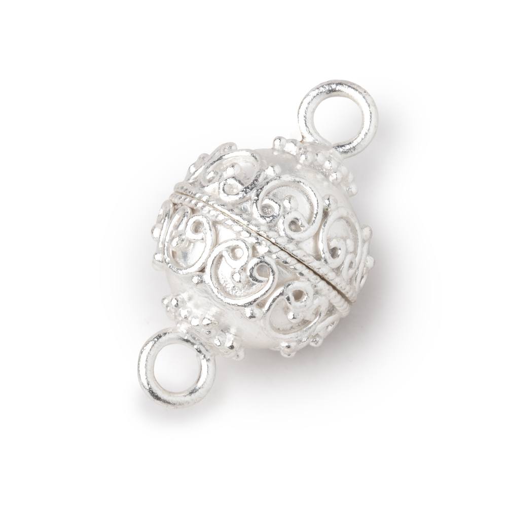 15mm Bali Design Round Magnetic Clasp 1 piece (ONLINE ORDER ONLY)
