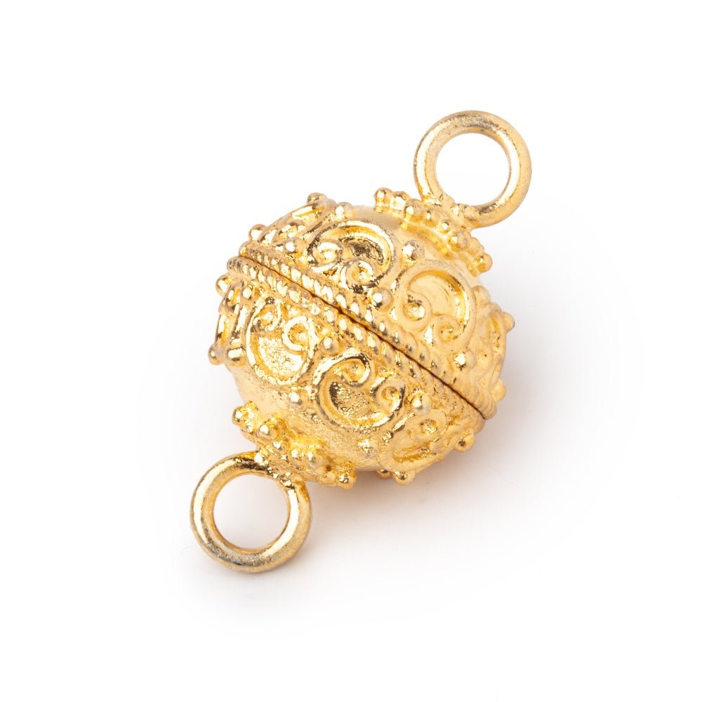 15mm Bali Design Round Magnetic Clasp 1 piece (ONLINE ORDER ONLY)
