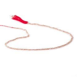 1.5mm Red Zircon Micro Faceted Rondelle Beads 12.5 inch 233 pieces AA (ONLINE ORDER ONLY)