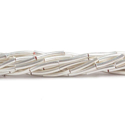 1.5mm Sterling Silver Plated Copper Curved Tube 8 inch 20 pcs (ONLINE ORDER ONLY)