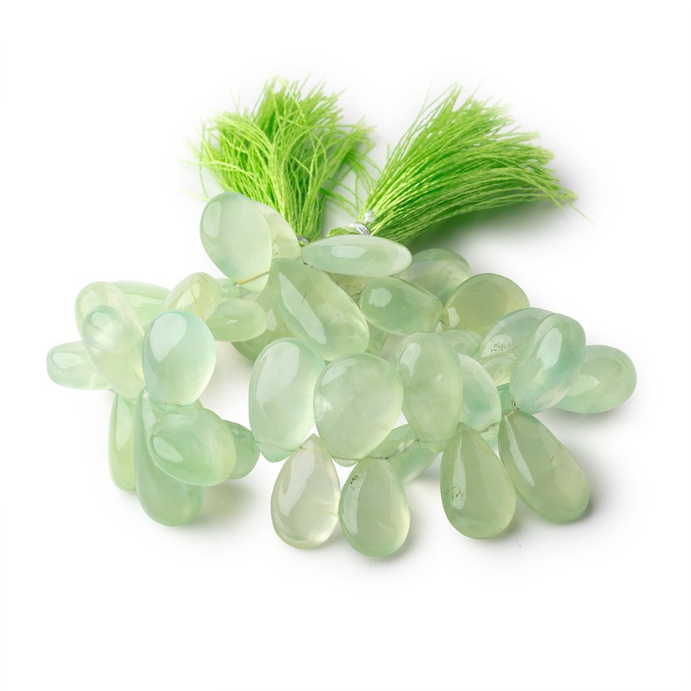 15x11-20x15mm Prehnite Plain Pear Beads 7.5 inch 40 pieces (ONLINE ORDER ONLY)