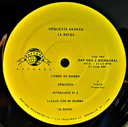 Orquesta Akokán - 16 Rayos [Vinyl] (ONLINE ORDER ONLY)