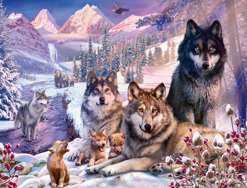 Puzzle:  Wolves in the Snow (ONLINE ORDER ONLY)