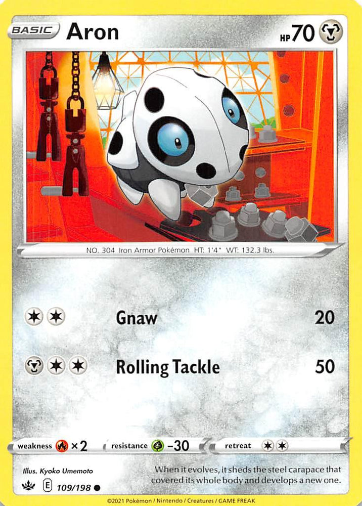 Aron (109/198) [Sword & Shield: Chilling Reign] (Online Only)