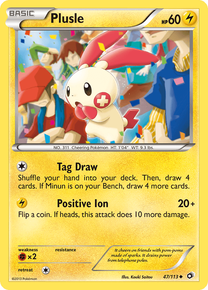 Plusle (47/113) [Black & White: Legendary Treasures] (Online Only)