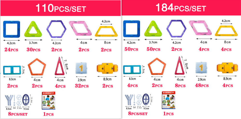 Mini Magnetic Piece Set (ONLINE ORDER ONLY)