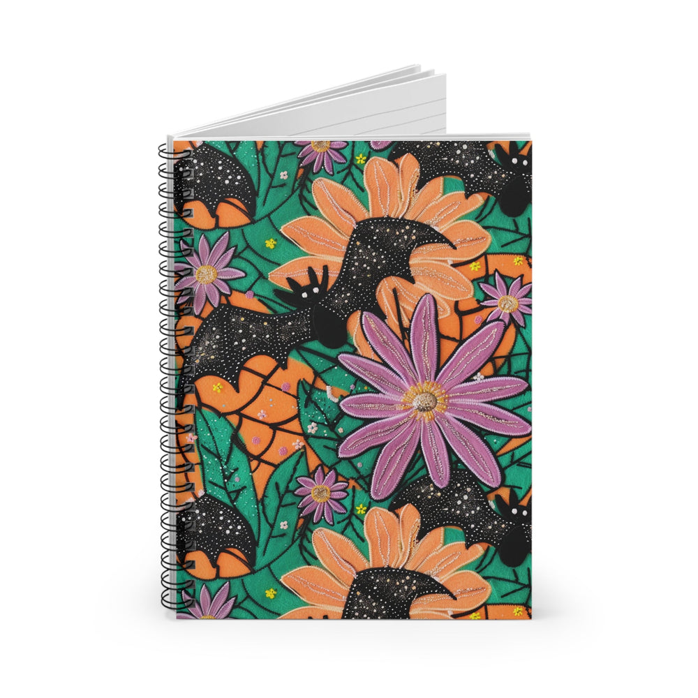 Blooms & Bats Spiral Notebook - Ruled Line (ONLINE ORDER ONLY)