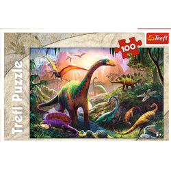 Trefl Red 100 Piece Kids Puzzle - Dinosaurs' Land (ONLINE ORDER ONLY)