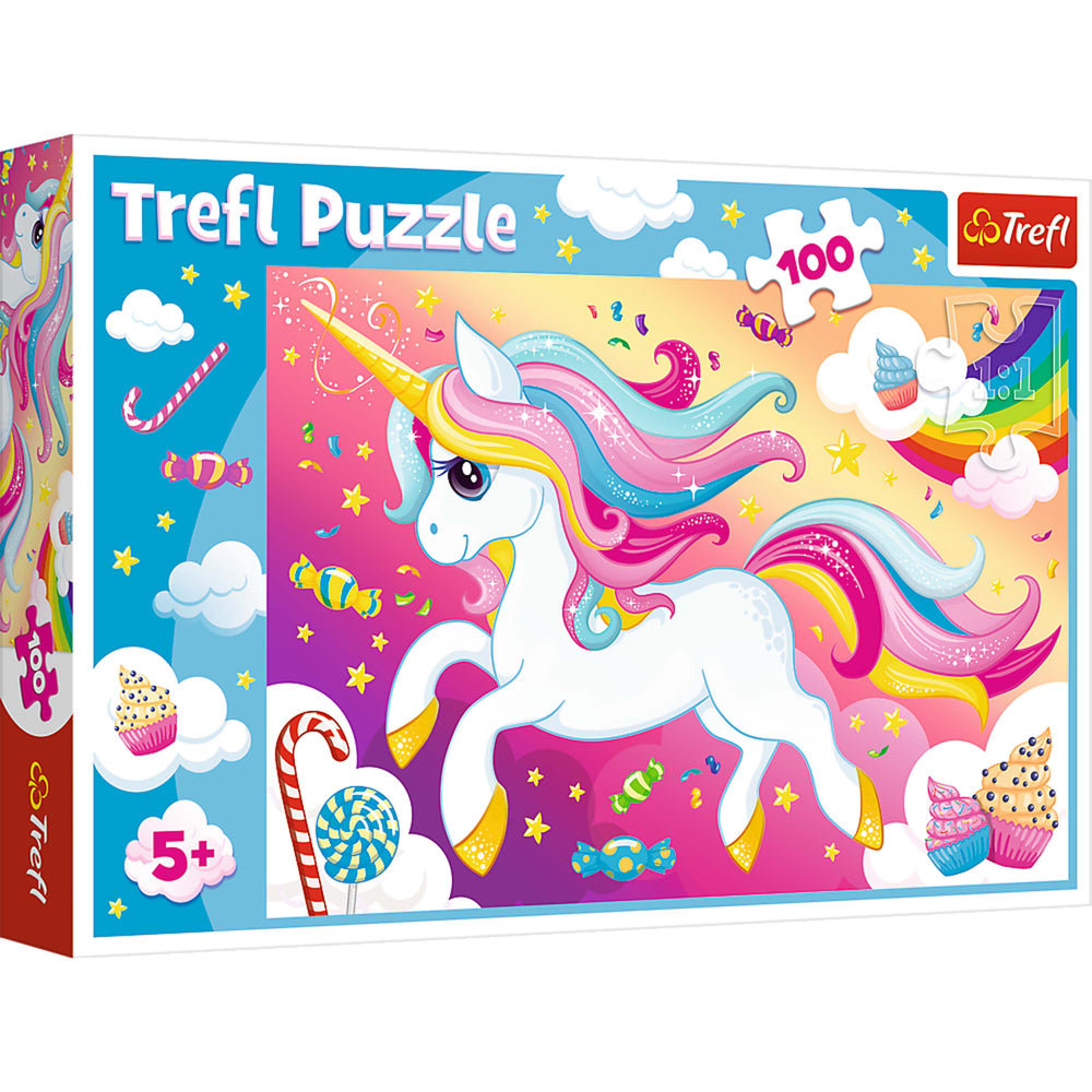 Trefl Red 100 Piece Kids Puzzle - Beautiful Unicorn (ONLINE ORDER ONLY)