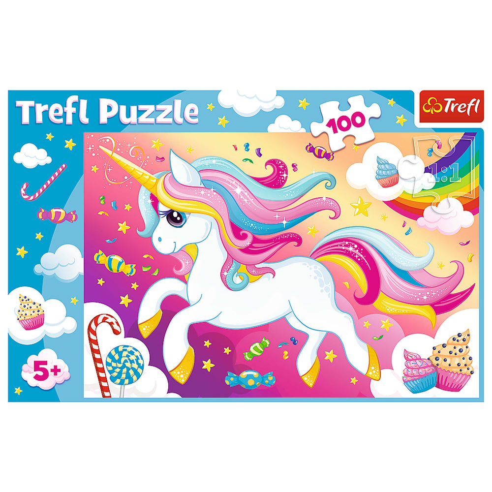 Trefl Red 100 Piece Kids Puzzle - Beautiful Unicorn (ONLINE ORDER ONLY)
