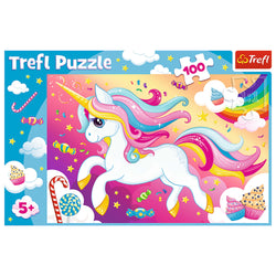 Trefl Red 100 Piece Kids Puzzle - Beautiful Unicorn (ONLINE ORDER ONLY)
