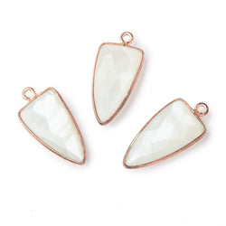 21x10mm Rose Gold Bezel White Moonstone Point Pendant 1 piece (ONLINE ORDER ONLY)