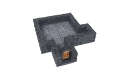 WarLock Tiles: Expansion Pack - 1 in. Dungeon Straight Walls (ONLINE ORDER ONLY)