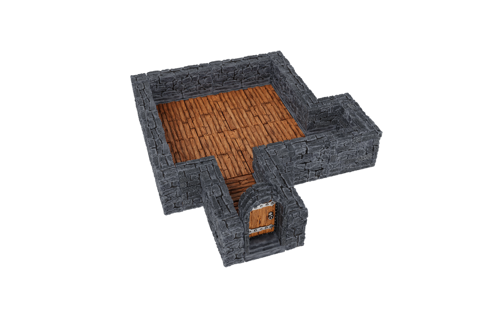 WarLock Tiles: Expansion Pack - 1 in. Dungeon Straight Walls (ONLINE ORDER ONLY)