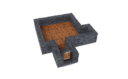 WarLock Tiles: Expansion Pack - 1 in. Dungeon Straight Walls (ONLINE ORDER ONLY)