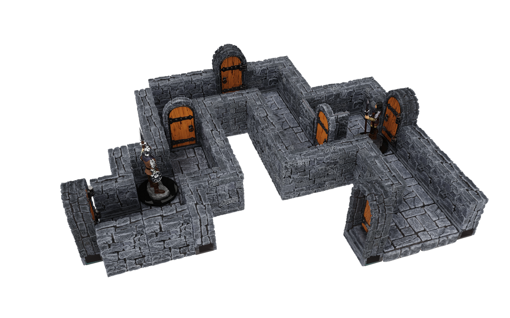 WarLock Tiles: Expansion Pack - 1 in. Dungeon Straight Walls (ONLINE ORDER ONLY)