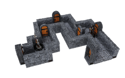WarLock Tiles: Expansion Pack - 1 in. Dungeon Straight Walls (ONLINE ORDER ONLY)
