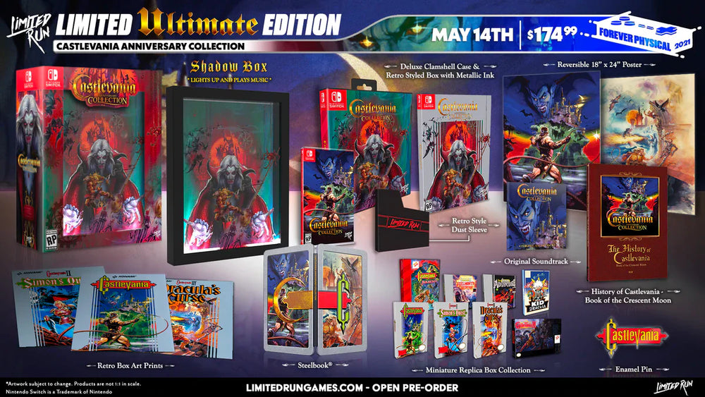 Limited Run #106: Castlevania Anniversary Collection Ultimate Edition (Nintendo Switch) (ONLINE ORDER ONLY)