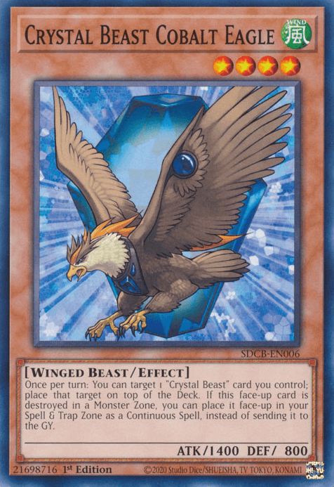 Crystal Beast Cobalt Eagle [SDCB-EN006] Common (ONLINE ORDER ONLY)
