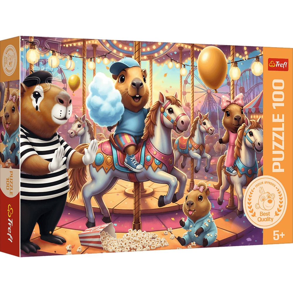 Trefl Kids Capybaras on Vacation 100 Piece Kids Puzzle (ONLINE ORDER ONLY)
