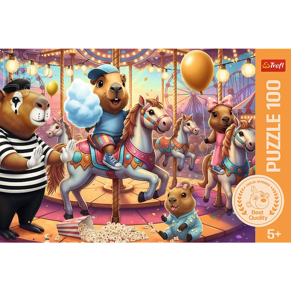 Trefl Kids Capybaras on Vacation 100 Piece Kids Puzzle (ONLINE ORDER ONLY)
