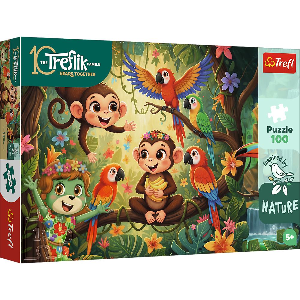 Trefl Kids Treflik Family - Monkeys and Friends 100 Piece Puzzle (ONLINE ORDER ONLY)