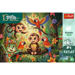 Trefl Kids Treflik Family - Monkeys and Friends 100 Piece Puzzle (ONLINE ORDER ONLY)