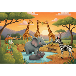 Trefl Kids Treflik Family - The Cheerful Crew 100 Piece Puzzle (ONLINE ORDER ONLY)