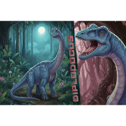 Trefl Kids Treflik Family - Inspired By Nature Diplodocus 100 Piece Puzzle (ONLINE ORDER ONLY)