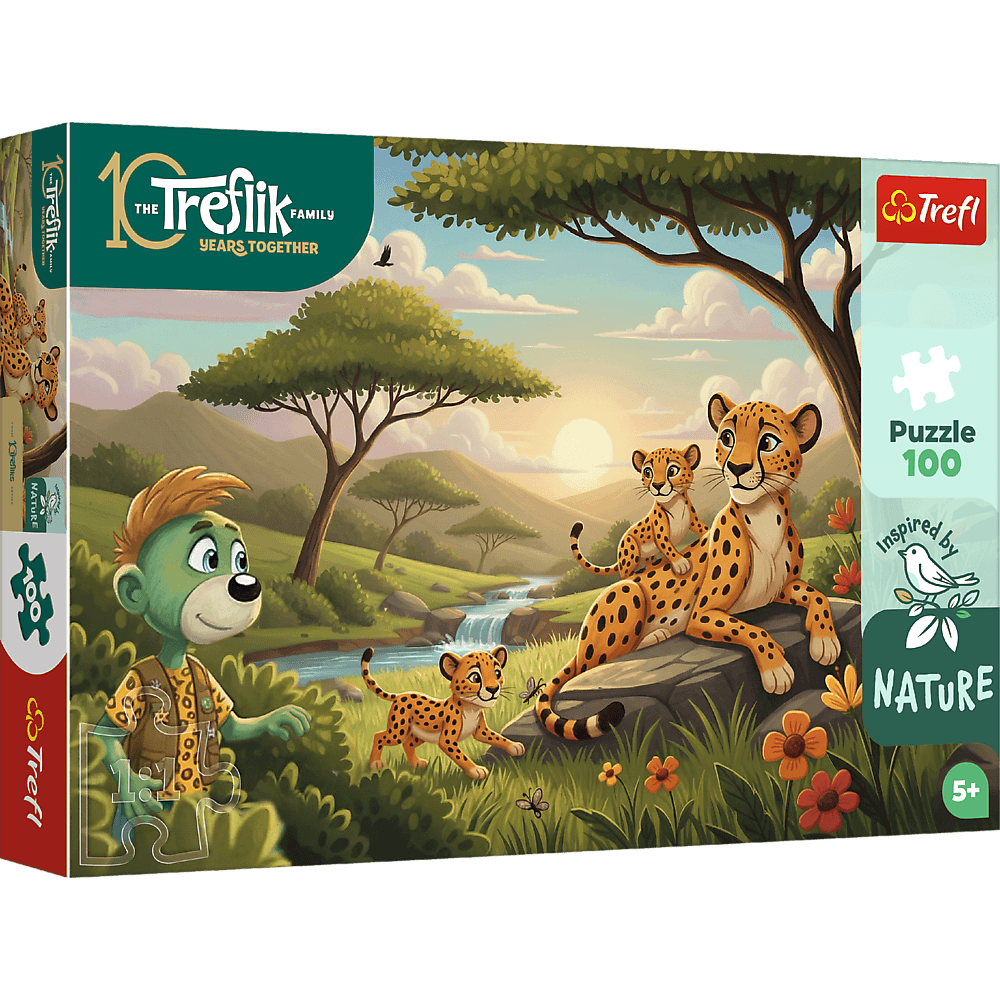Trefl Kids Inspired By Nature Cheetahs 100 Piece Kids Puzzle (ONLINE ORDER ONLY)