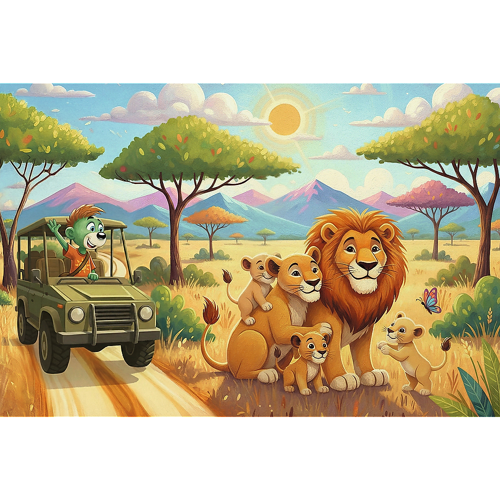 Trefl Kids Treflik Family - Inspired By Nature Lions 100 Piece Puzzle (ONLINE ORDER ONLY)