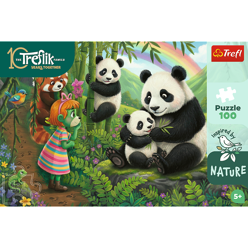 Trefl Kids Treflik Family - Inspired By Nature Pandas 100 Piece Puzzle (ONLINE ORDER ONLY)