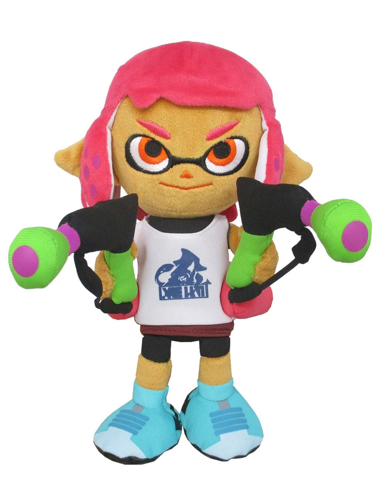 Splatoon 2 INKLING GIRL NEON PINK 9" PLUSH sp26