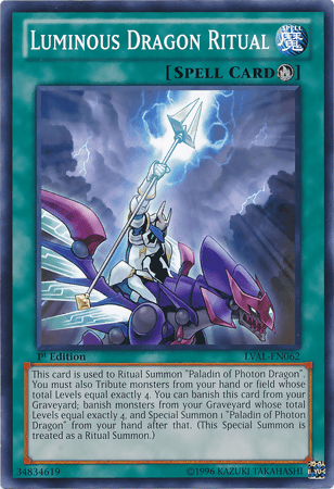 Luminous Dragon Ritual [LVAL-EN062] Common (ONLINE ORDER ONLY)
