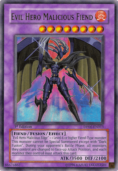Evil Hero Malicious Fiend [DP06-EN013] Ultra Rare (ONLINE ORDER ONLY)
