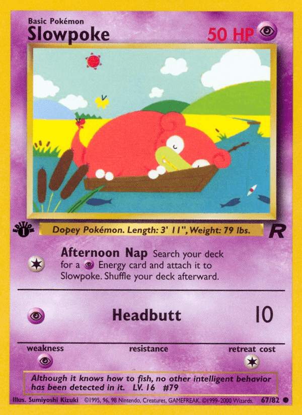 Slowpoke (67/82) [Team Rocket 1st Edition] (Online Only)