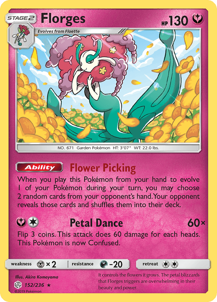 Florges (152/236) [Sun & Moon: Cosmic Eclipse] (Online Only)