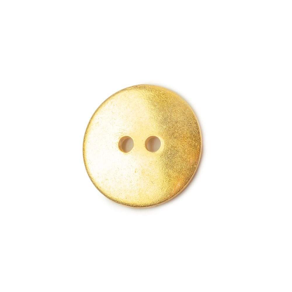 16mm 22kt Gold plated Round Button 10 pieces (ONLINE ORDER ONLY)