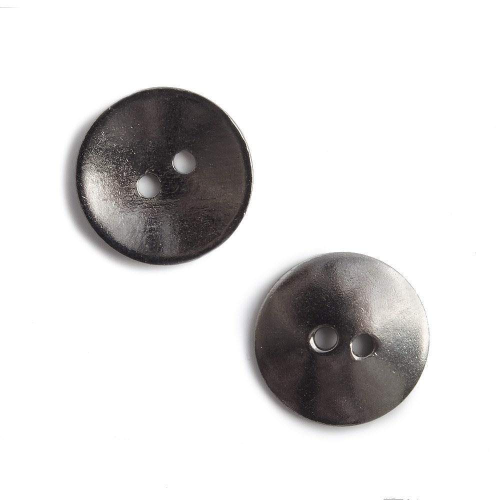 16mm Black Gold Round Button, 10 pieces (ONLINE ORDER ONLY)