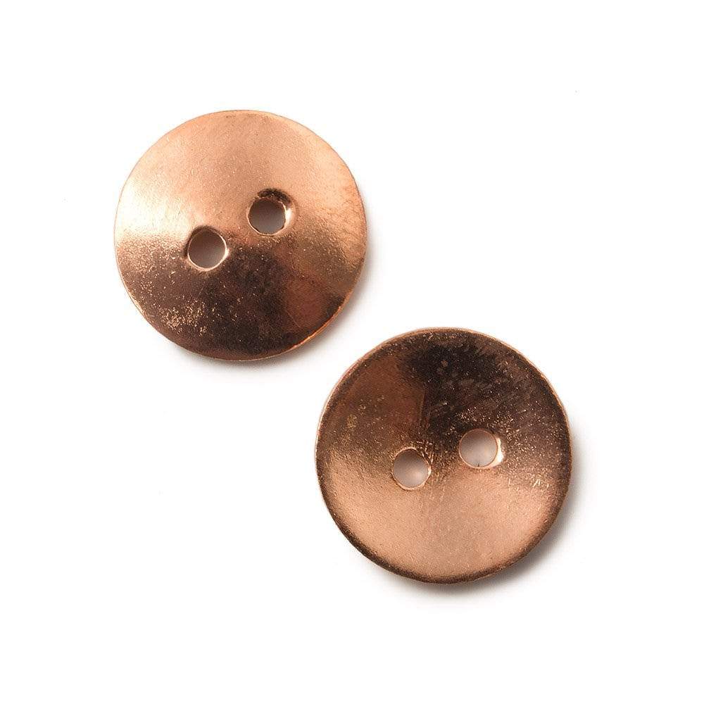 16mm Copper Round Button Disc, 10 pieces (ONLINE ORDER ONLY)
