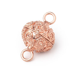 16mm Miligrain Circle Design Magnetic Clasp 1 piece