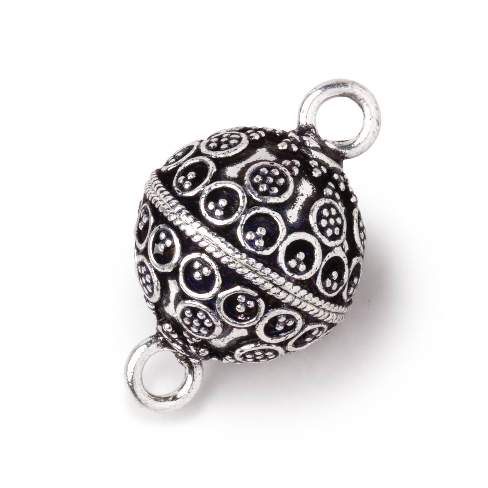 16mm Miligrain Circular Design Round Magnetic Clasp 1 piece (ONLINE ORDER ONLY)