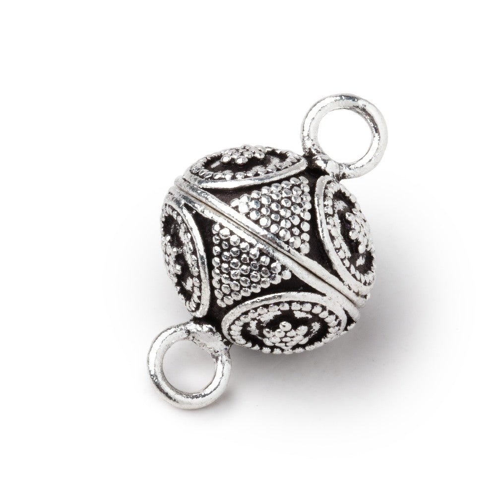 16mm Miligrain Ringed Star Design Magnetic Clasp 1 piece (ONLINE ORDER ONLY)