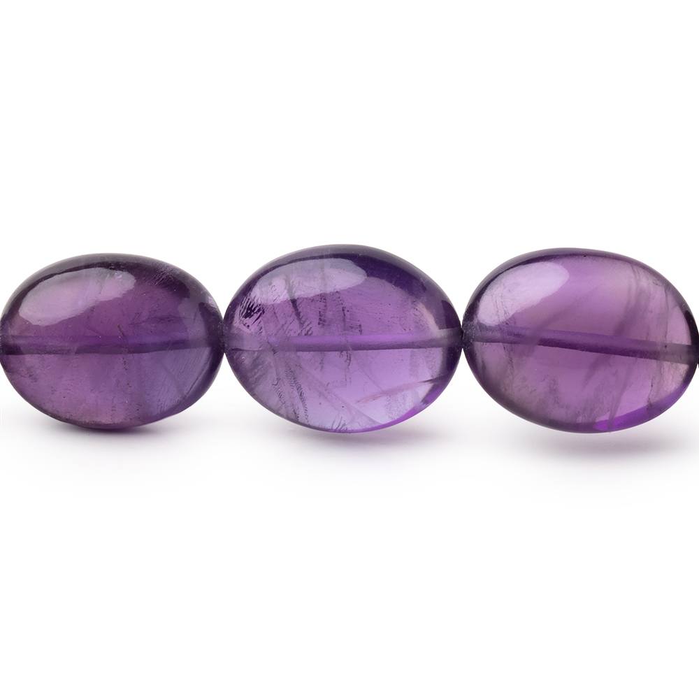 16x12-19x15mm Amethyst Plain Oval Beads 16 inch 24 pieces AA (ONLINE ORDER ONLY)