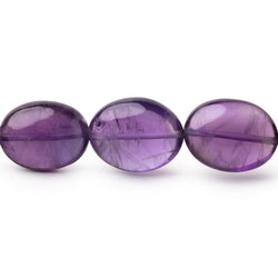 16x12-19x15mm Amethyst Plain Oval Beads 16 inch 24 pieces AA (ONLINE ORDER ONLY)