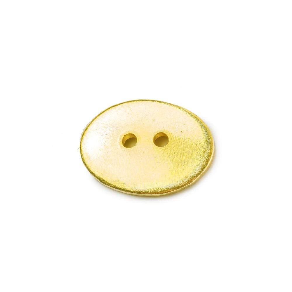 16x12mm 22kt Gold plated Oval Button 10 pieces (ONLINE ORDER ONLY)