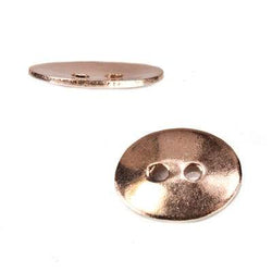 16x12mm Rose Gold Oval Button 10 pieces (ONLINE ORDER ONLY)