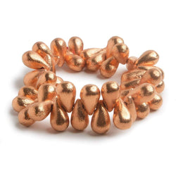 16x9mm Copper Tear Drop Brushed 8 inch 42 pcs (ONLINE ORDER ONLY)